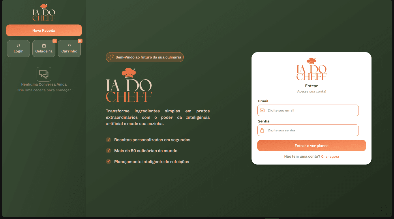 AI de receitas personalizadas